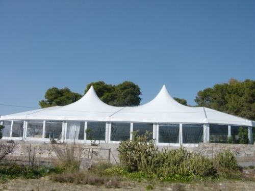 CARPA CON LONAS TENSADAS