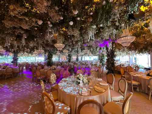 DECORACION FLORAL EN TECHOS