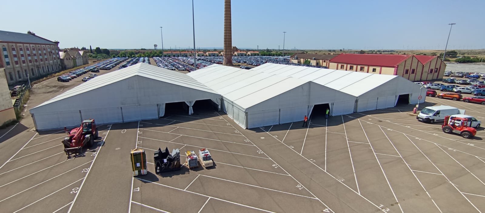 Carpas de gran tamaño para talleres temporales